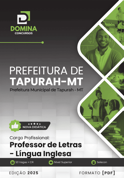 Apostila Professor de Língua Inglesa Tapurah MT 2025