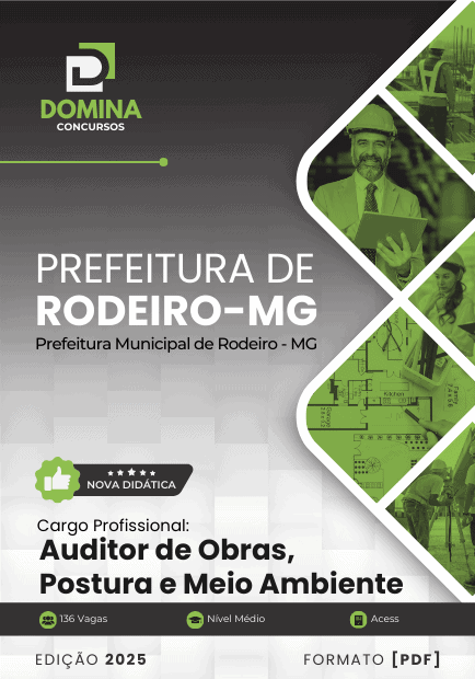 Apostila Auditor de Obras Rodeiro MG 2025