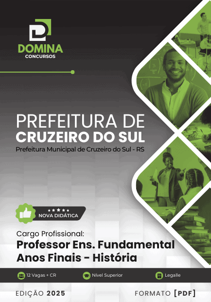 Apostila Professor de História Cruzeiro do Sul RS 2025