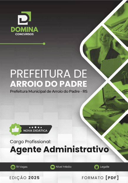 Apostila Agente Administrativo Arroio do Padre RS 2025