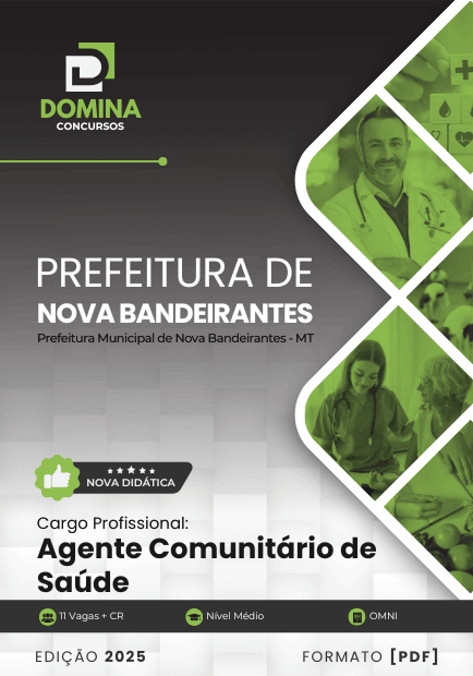 Apostila Agente Comunitário de Saúde Nova Bandeirantes MT 2025