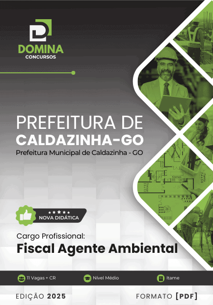 Apostila Fiscal Agente Ambiental Caldazinha GO 2025
