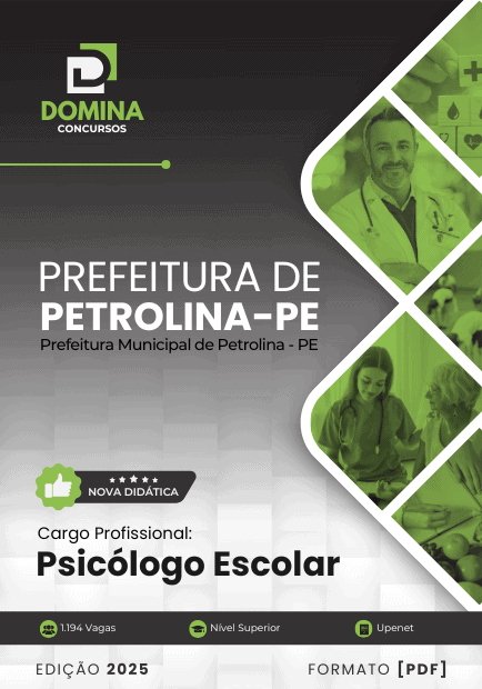 Apostila Psicólogo Escolar Petrolina PE 2025