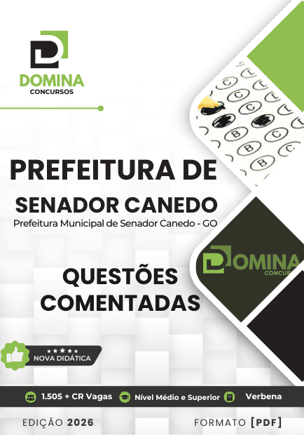 Questões Comentadas Senador Canedo GO 2026