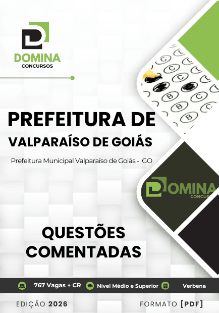 130 Questões Comentadas Valparaíso de Goiás GO 2026