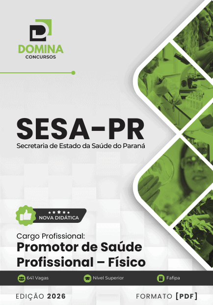 Apostila Promotor de Saúde Profissional Físico SESA PR 2026
