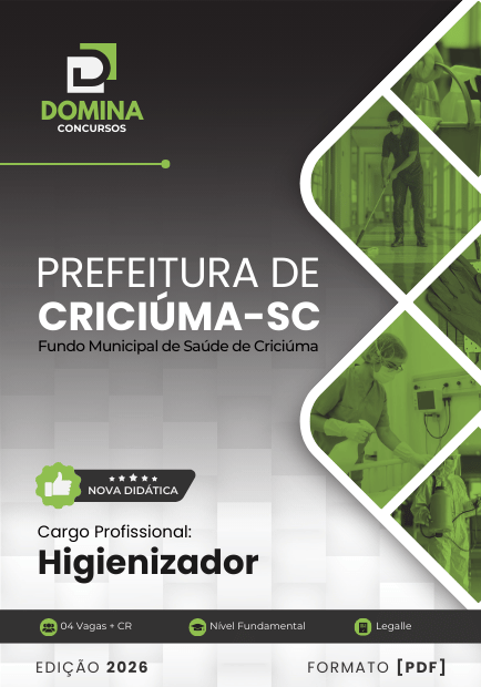 Apostila Higienizador Criciúma SC 2026