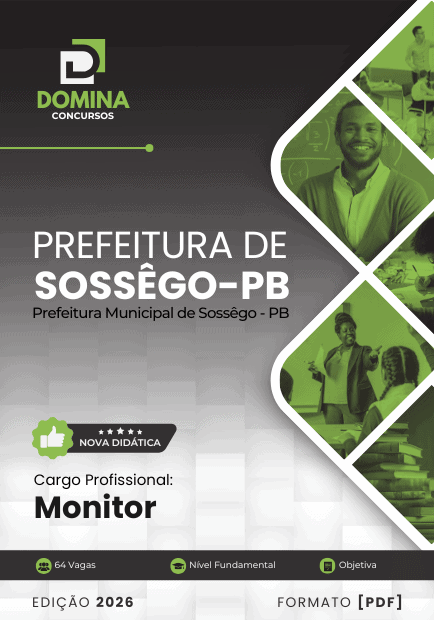Apostila Monitor Sossêgo PB 2026