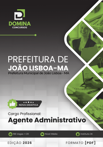 Apostila Agente Administrativo João Lisboa MA 2026