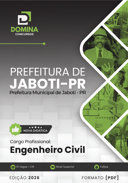 Apostila Engenheiro Civil Jaboti PR 2026
