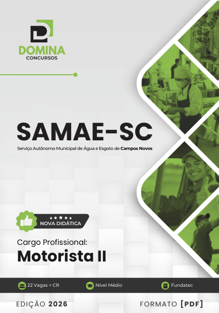Apostila Motorista SAMAE Campos Novos SC 2026