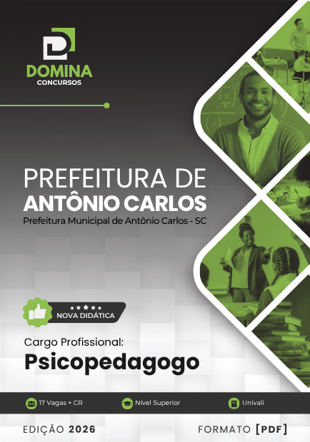 Apostila Psicopedagogo Antônio Carlos SC 2026